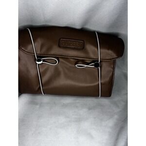 OutSpry Roll-Up Makeup Bag, Hanging Travel Toiletry Bag, PU Leather Folding E...